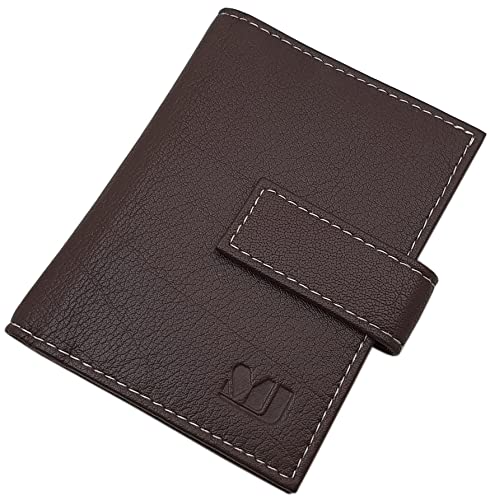 XXL Büffelleder Kreditkartenetui/Kartenetui/Visitenkartenetui/Scheckkartenetui/Kartenmäppchen MJ-Design-Germany mit RFID & NFC Schutz (Braun) von myledershop