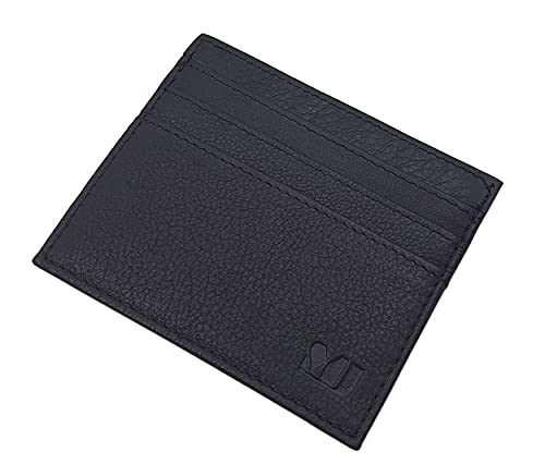 myledershop EXTRA FLACHES KALBSLEDER KREDITKARTENETUI VISITENKARTENETUI KARTENETUI SCHECKKARTENETUI MJ-DESIGN-GERMANY IN SCHWARZ ODER BRAUN (Schwarz) von myledershop