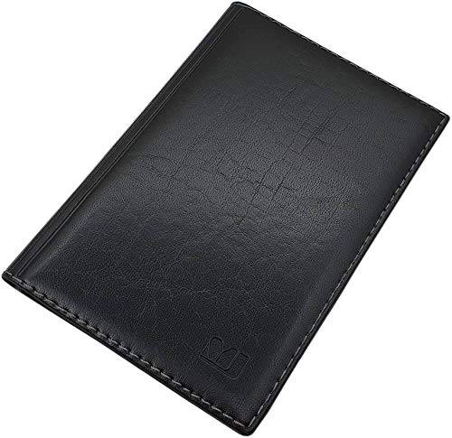 myledershop Große Elegante Ausweismappe 18 Fächer MJ-Design-Germany Made in EU (Design 1 / Schwarz) von myledershop