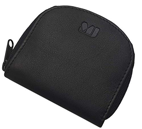 Rind-Nappa Leder Münzbörse / Geldbörse / Geldbeutel / Portemonnaie / Portmonaise / Geldtasche / Portmonee MJ-Design-Germany in Schwarz von myledershop