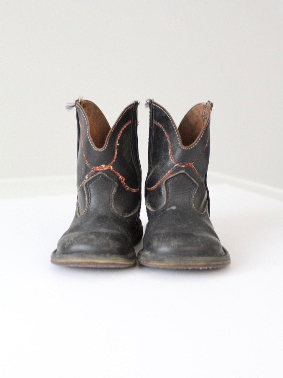 Vintage Kinder Cowboy Stiefel, 40Er Western Stiefel von mylittlehuckleberry