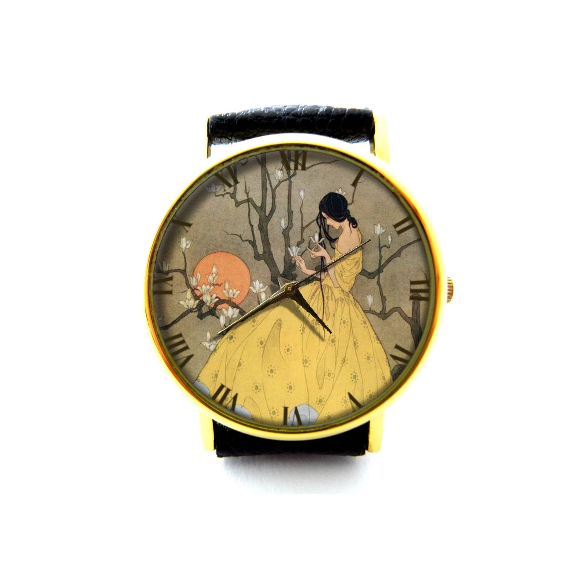 Federn Versprechen Lederuhr, Art Deco Damenuhr, Unisex Uhr, Marjorie Miller Schmuck Federn Versprechen Lederuhr, Art Deco Damenuhr, Unisex Uhr, Marjorie Miller Schmuck von mylittlething4u