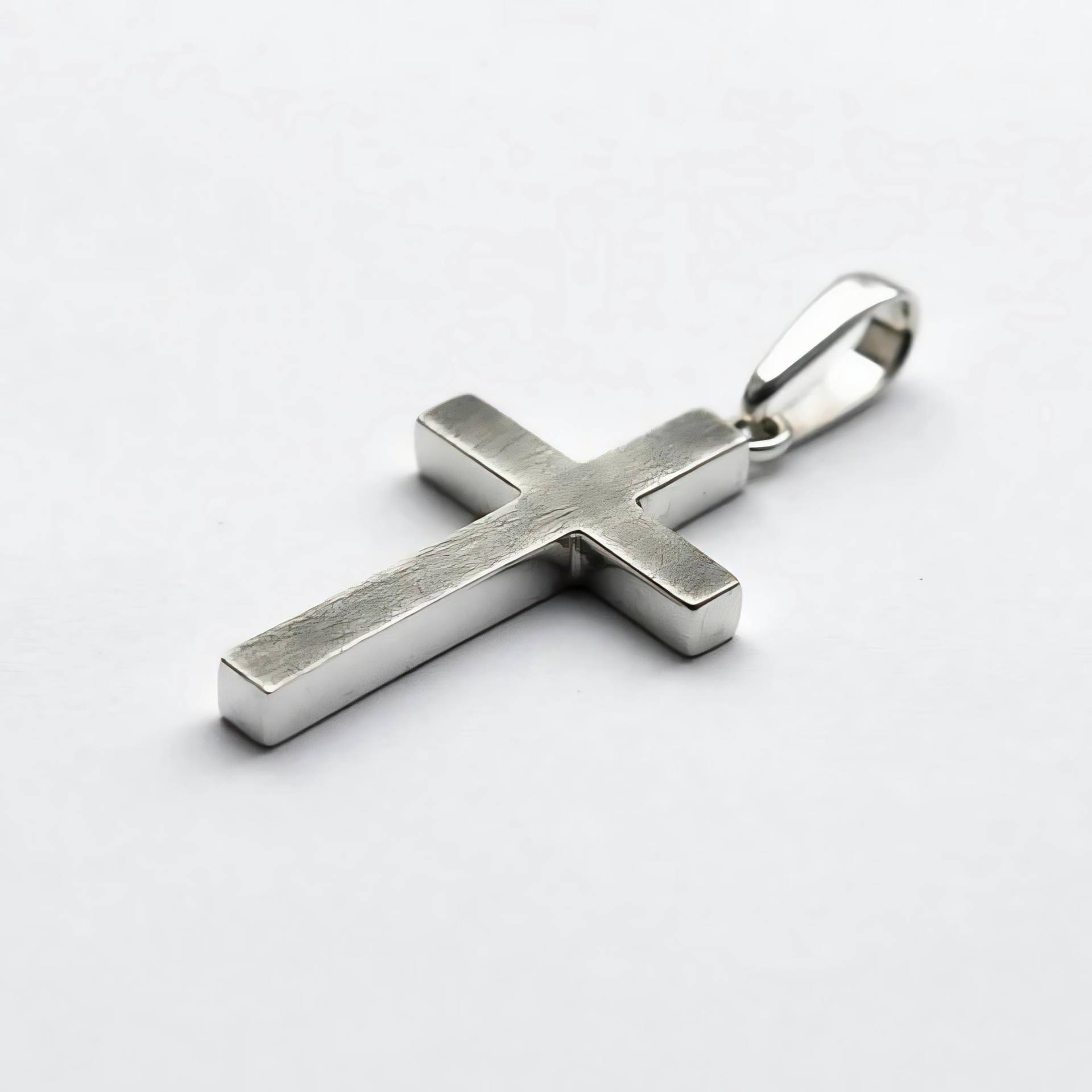 sterling Silber Kreuz Anhänger Christian Schmuck Herren Charme Halskettenanhänger von mymonojewelry