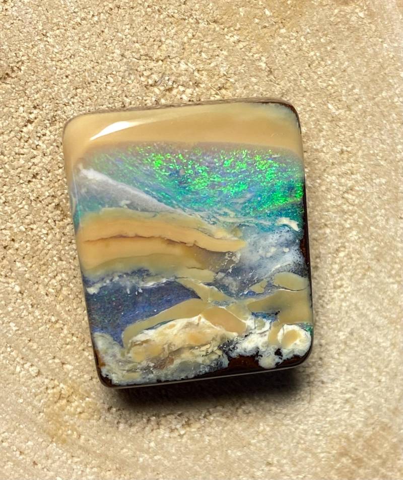 Wunderschöner Boulder Opal Anhänger - Tolle Landschaftliche Zeichnung Wunderschöner Boulder Opal Anhänger - Tolle Landschaftliche Zeichnung von myopals