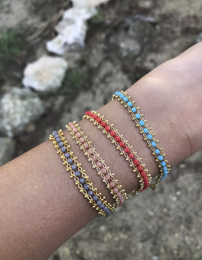 Bracelet Chaîne Dz Perles Bracelet Chaîne Dz Perles von myprettycartki