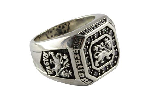 myringshop Löwen Ring Rasta Löwe Lion Zirkonia Silberring 925 Silber Herrenring (60 (19.1)) von myringshop