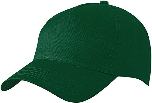Myrtle Beach 5 Panel Cap mit ungebürsteter Oberfläche MB6117, Farbe:Dark Green;Größe:One Size von Myrtle Beach