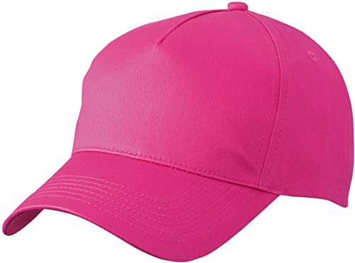 Myrtle Beach 5 Panel Cap mit ungebürsteter Oberfläche MB6117, Farbe:Pink;Größe:One Size von Myrtle Beach