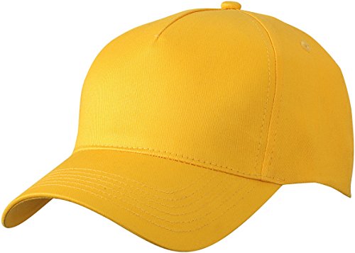 Myrtle Beach 5 Panel Cap mit ungebürsteter Oberfläche MB6117, Farbe:Yellow;Größe:One Size von myrtle beach