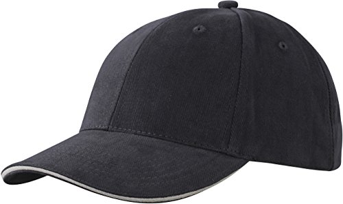 Myrtle Beach 6 Panel Sandwich Cap in Kontrastfarben MB024, Farbe:Graphite/Light Grey;Größe:One Size von Myrtle Beach