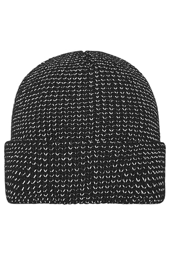 myrtle beach Reflective Winter Beanie - Strickmütze mit reflektierenden Akzenten | Farbe: black | Grösse: one size - 2er Pack myrtle beach Reflective Winter Beanie - Strickmütze mit reflektierenden Akzenten | Farbe: black | Grösse: one size - 2er Pack von myrtle beach