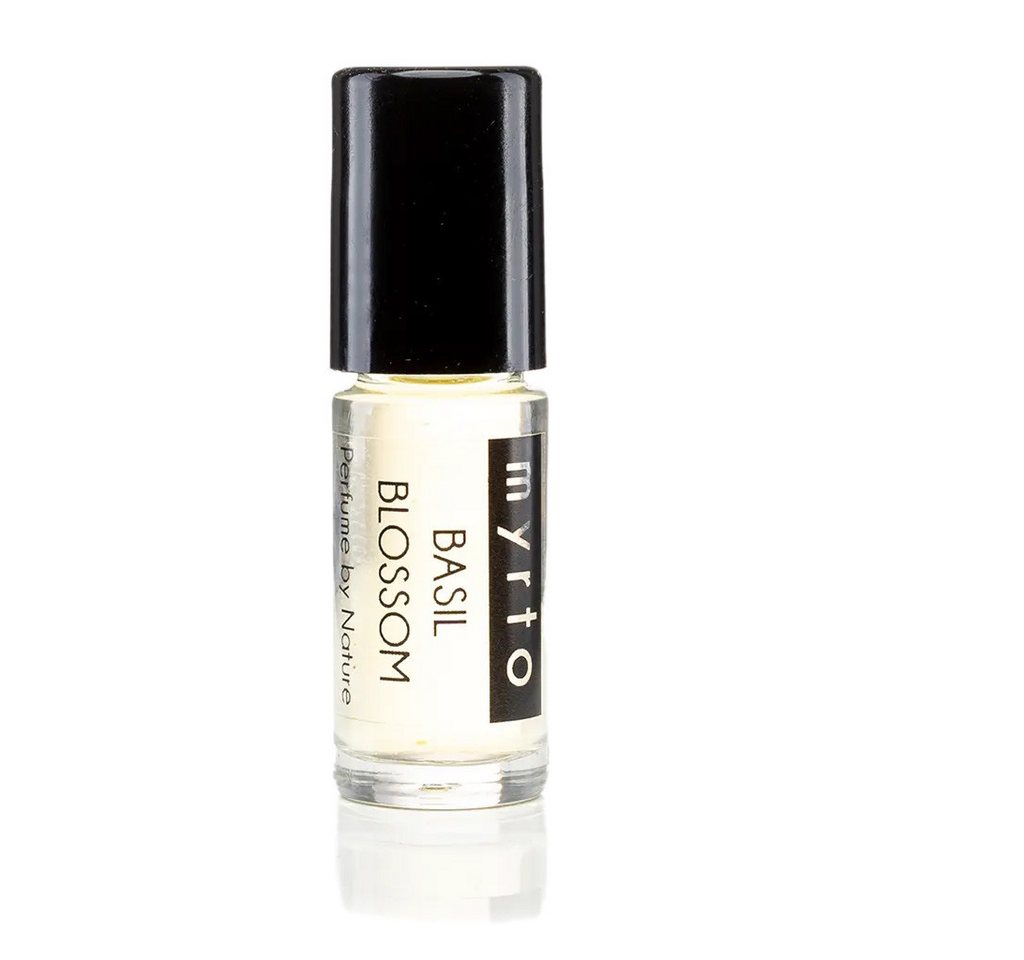 myrto Naturkosmetik Eau de Parfum Bio Natur Parfum - BASIL BLOSSOM, Bestbewertung Codecheck: 100% Grüner Ring von myrto Naturkosmetik