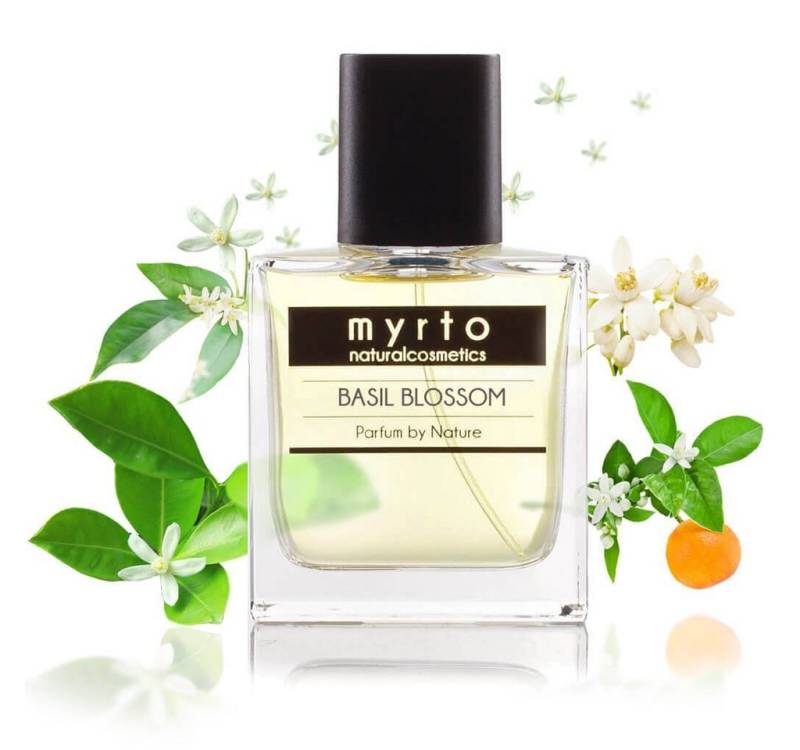 myrto Naturkosmetik Eau de Parfum Bio Natur Parfum - BASIL BLOSSOM, Bestbewertung Codecheck: 100% Grüner Ring von myrto Naturkosmetik