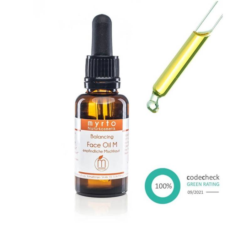 myrto Naturkosmetik Gesichtsöl myrto Balancing Face Oil M - Gesichtsöl für empfindliche Mischhaut von myrto Naturkosmetik