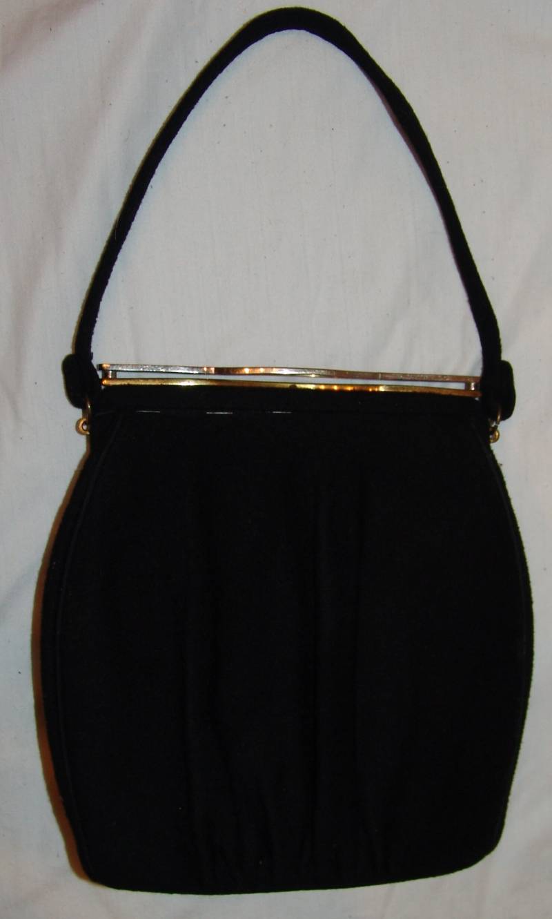 Vtg Taschen Von Edwards Vtg Handtasche Mcm Mid Century Modern Schwarz Classic von myrustygold