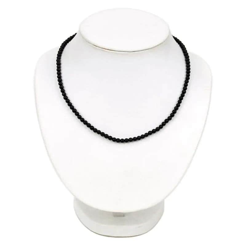 Halskette Schwarzer Turmalin | Schorl Kugelkette Kette Edelstein Heilstein Kugeln Ca 4mm Naturprodukt Handarbeit Mit Karbainer Ver Halskette Schwarzer Turmalin | Schorl Kugelkette Kette Edelstein Heilstein Kugeln Ca 4mm Naturprodukt Handarbeit Mit Karbainer Ver von mysale24