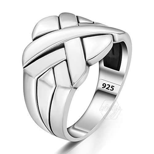 mysilverworld 925 Sterling Silber Glänzend Puzzle Herren Ring Metall Kein Edelstein, Metall, Kein Edelstein von mysilverworld