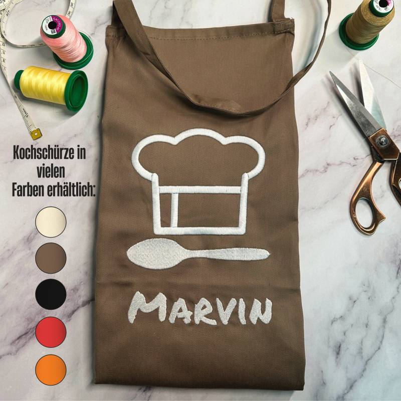 Schürze Personalisiert Mit Motiv & Wunschtext Bestickt - Individuell Personalisierte Kochschürze Aus Hochwertiger Baumwolle Als von mystitcheryDE