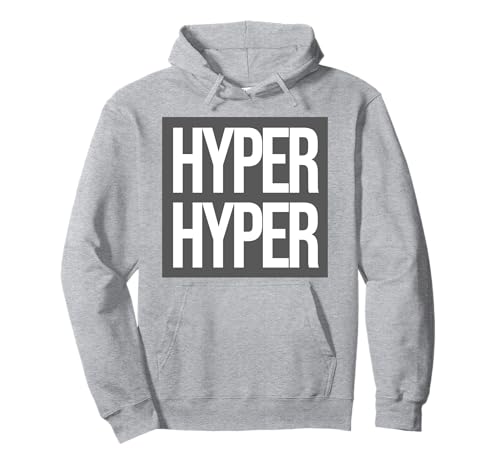 HYPER HYPER | 90er Techno Rave Festival Pullover Hoodie von mytechnoshirts