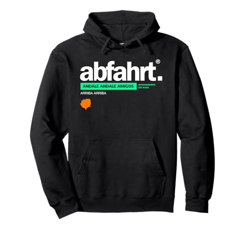 abfahrt. | Rave Festival Techno Pullover Hoodie von mytechnoshirts