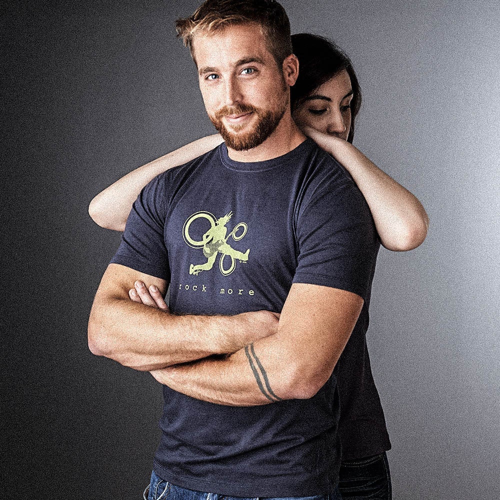 Rock More Gitarren-T-Shirt Bambus-Bio-Baumwoll-Grafik-T-Shirt von myuniT