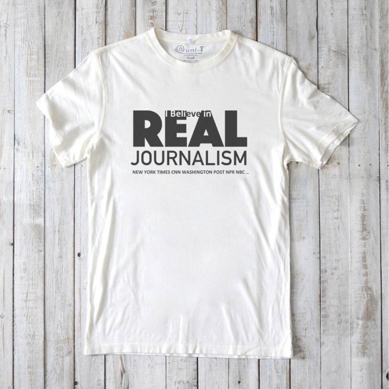 Unterstützen Sie Die Freie Presse | Unterstütze Cnn Support Journalismus Journalisten Herren Bambuskleidung Ich Glaube An Echten von myuniT