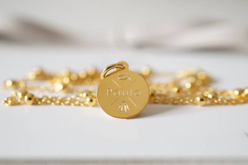 Kette Gravuranhänger Gravur 925 Silber Halskette Gravurplättchen Personalisierbar Nameskette Kindername Geschenk Individualisierbar Name von myvenajwls