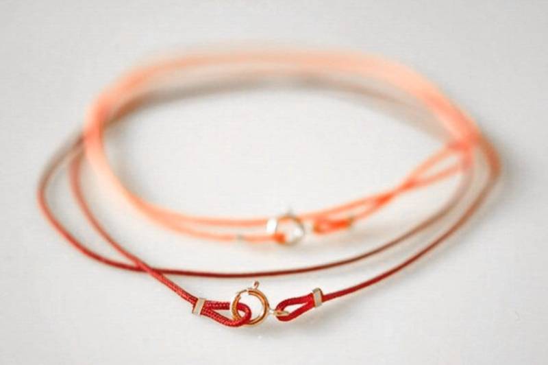 Nylonkette Kette Nylon Silber Od. Gold Filled Dünne Halskette Armband Doppelt Gewickelt Männer Frauen Personalisiert von myvenajwls