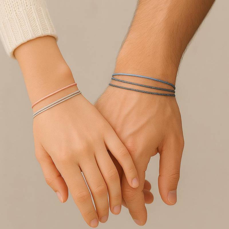 Schlichtes Nylonarmband Freundschaftsarmband Zwillinge Baby Kinder Männer Herren Armband Größenverstellbar Minimalistisch Rot Schiebeknoten von myvenastuff