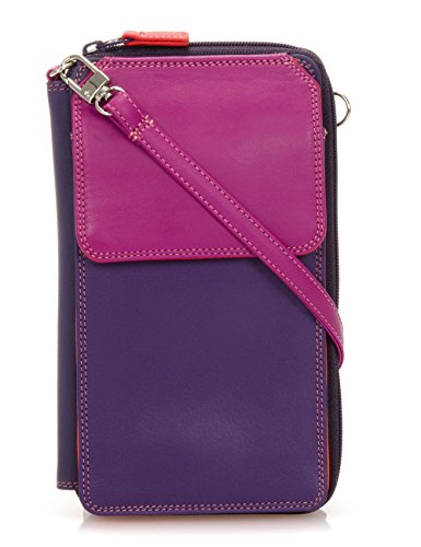 Mywalit - leder damen Geldbörse - Zip around multi purse - 1220-75 sangria multi von mywalit