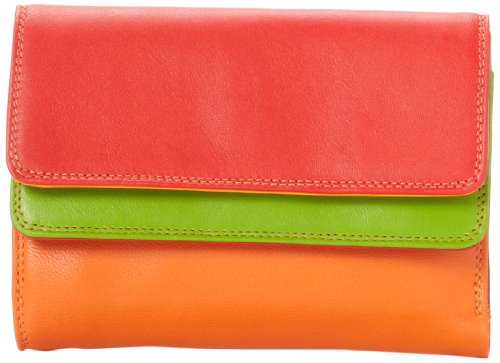 mywalit Double Flap Wallet Geldbörse Leder 13 cm von mywalit