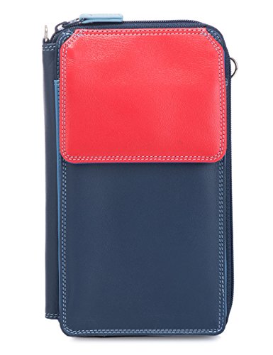 mywalit - Leder Damen Geldbörse - Zip Round Multi with Shoulder Strap - 1220-127 - royal von mywalit