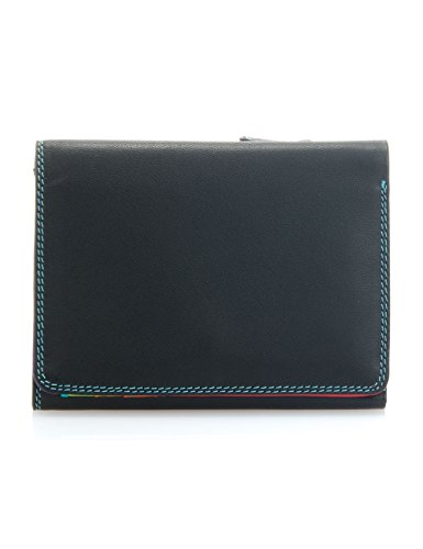 mywalit - Leder Damen Geldbörse - medium tri-fold Wallet- 106-4 - Black Pace von mywalit