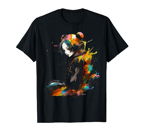 Anime Frauen Bunte Kunst | Anime T-Shirt von @n!mal