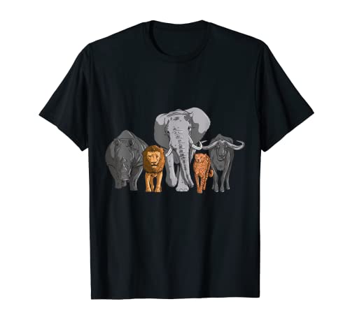 Elefant Löwe Tiere Leopard Nashorn Tier Kinder T-Shirt von @n!mal