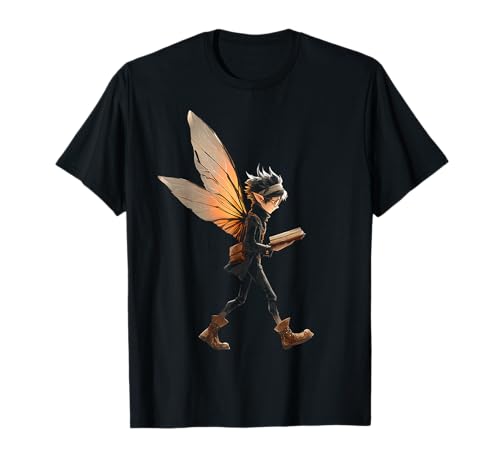 Fee Mythisches Lesebuch Kunst Männer wandern Motiv Fee T-Shirt von @n!mal