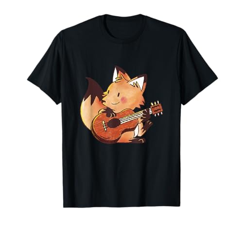 Fuchs Gitarre Tiermotiv Tiere Musik Kinder T-Shirt von @n!mal