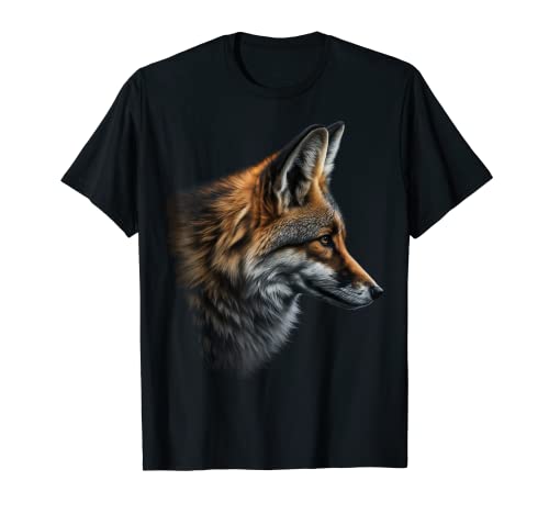 Fuchs Kunst Tierliebhaber Motiv Tier Druck Fuchs T-Shirt von @n!mal