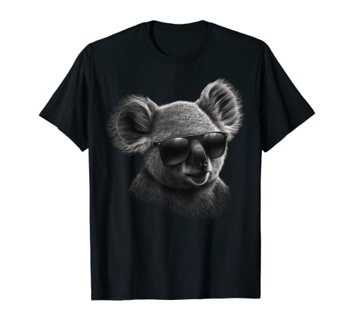 Koala Sonnenbrille Tier Druck Kunst Tierliebhaber Koala T-Shirt von @n!mal