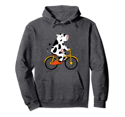 Kuh Tiermotiv Bauernhof Damen Druck Fahrrad Tier Pullover Hoodie Kuh Tiermotiv Bauernhof Damen Druck Fahrrad Tier Pullover Hoodie von @n!mal