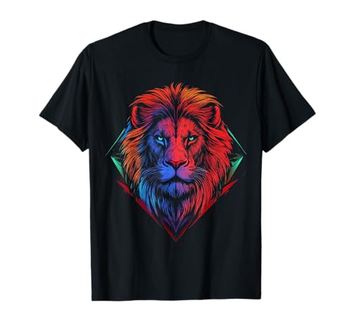 Löwe Gesicht Druck Kunst Tierliebhaber Illustration Motiv Löwe T-Shirt Löwe Gesicht Druck Kunst Tierliebhaber Illustration Motiv Löwe T-Shirt von @n!mal