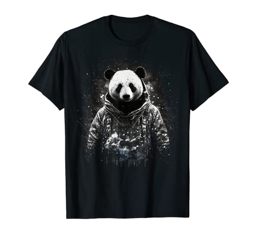 Panda Kunst Zeichnung Tiermotiv Tier Druck Panda T-Shirt von @n!mal