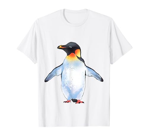 @n!mal Pinguin Zoo Kunst T-Shirt, Weiß, Klein, Unisex-Erwachsene, Männer, Kurzarm, T-Shirt, Novelty-T-Shirts, Pinguin Tier Druck von @n!mal