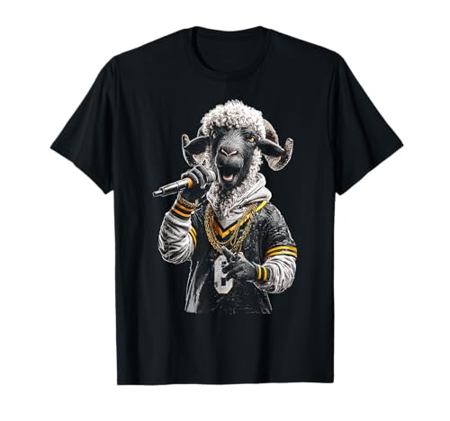 Schaf Zeichnung Mikrofon Motiv Tier Druck Kunst Schaf T-Shirt Schaf Zeichnung Mikrofon Motiv Tier Druck Kunst Schaf T-Shirt von @n!mal