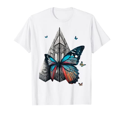 Schmetterlinge Architektur Tier Druck Kunst Schmetterling T-Shirt von @n!mal