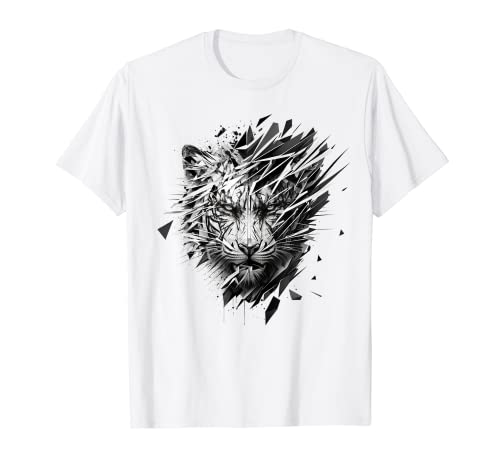 Tiger Tiere Kunst Tiermotiv Zoo Druck Tiger T-Shirt von @n!mal