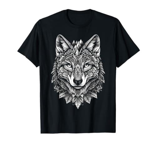 Wolf Mandala Druck Grafik Tierliebhaber Musik Kunst Wolf T-Shirt Wolf Mandala Druck Grafik Tierliebhaber Musik Kunst Wolf T-Shirt von @n!mal