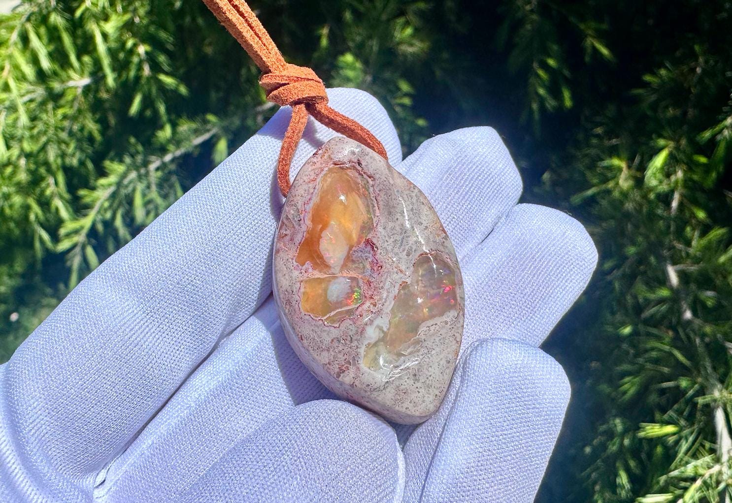 75Ct Feuer Opal | Seitlich Gebohrt, Anhänger Mit Highquality Feuer Opal Aus Mexiko von nAturaIArT