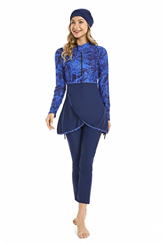 nadamuSun Muslim Swimsuits for Women Modest Islamic Arabic Swimwear Burkini Full Cover Bathing Suits(8XL, X6) von nadamuSun