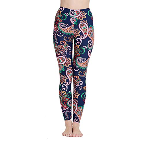 nadamuSun Schwimm Leggings Damen UV Schutz Schwimmhose Hose Bademode Watersport (Floral, M) von nadamuSun